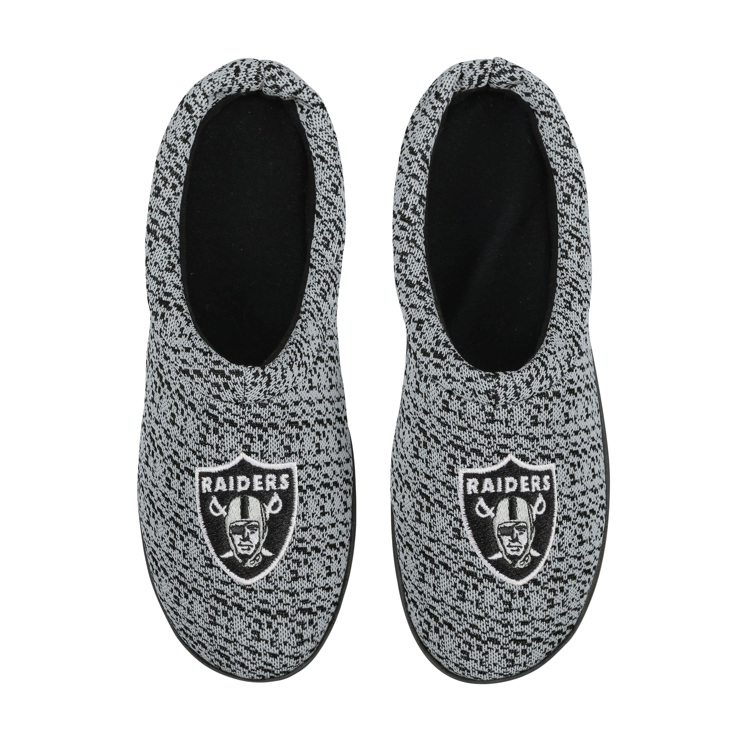 FOCO NFL mens Poly Knit Cup Sole Slipper