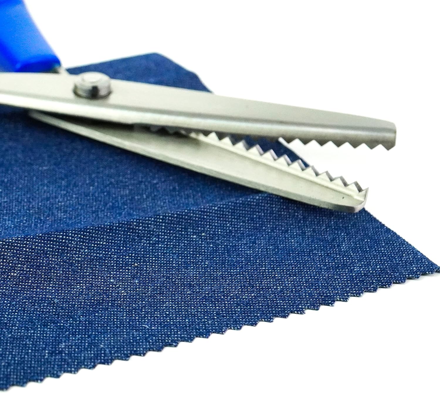 Kleiber 920-43 235 mm Tailors Stainless Steel Pinking Shears-Blue Handle, 235mm - Image 5