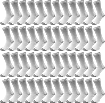 Bulk Crew Socks for Men Women, Cotton Sport Sock, Various Styles Wholesale Packs