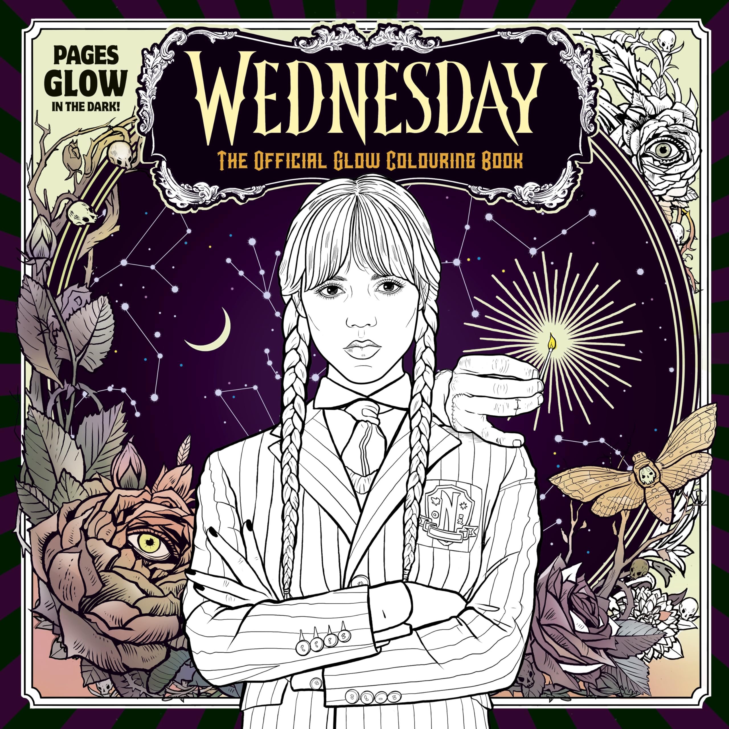 Wednesday: Official Glow Colouring Book by Wednesday Paperback