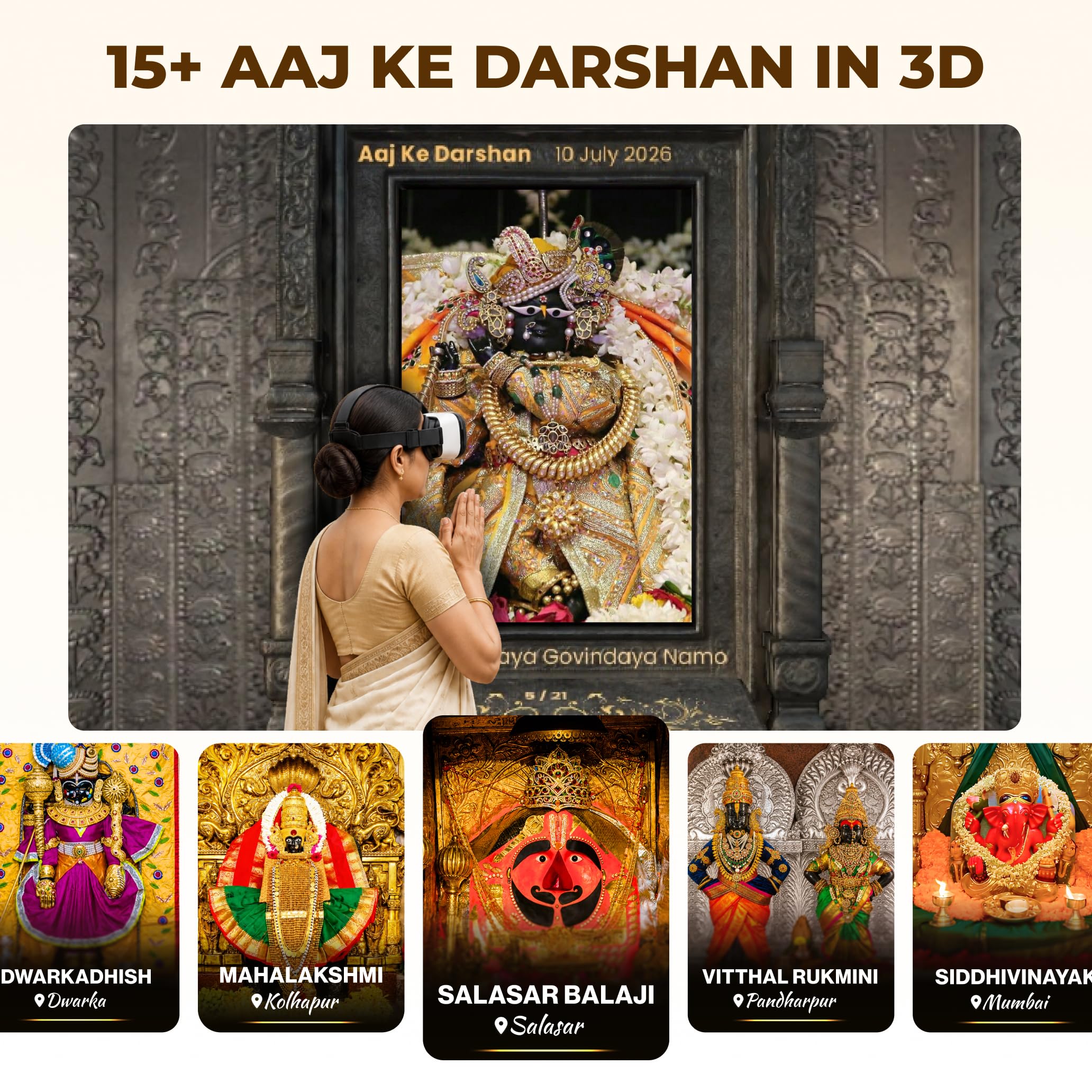 Durlabh Darshan VR Headset - 80+ VR Temple Yatras (1 -Year App Subscription) — Amazon image 6