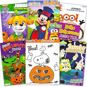 Amazon.com: Halloween Coloring Books Bulk Assortment for Kids Toddlers(6 Books Assortment ...