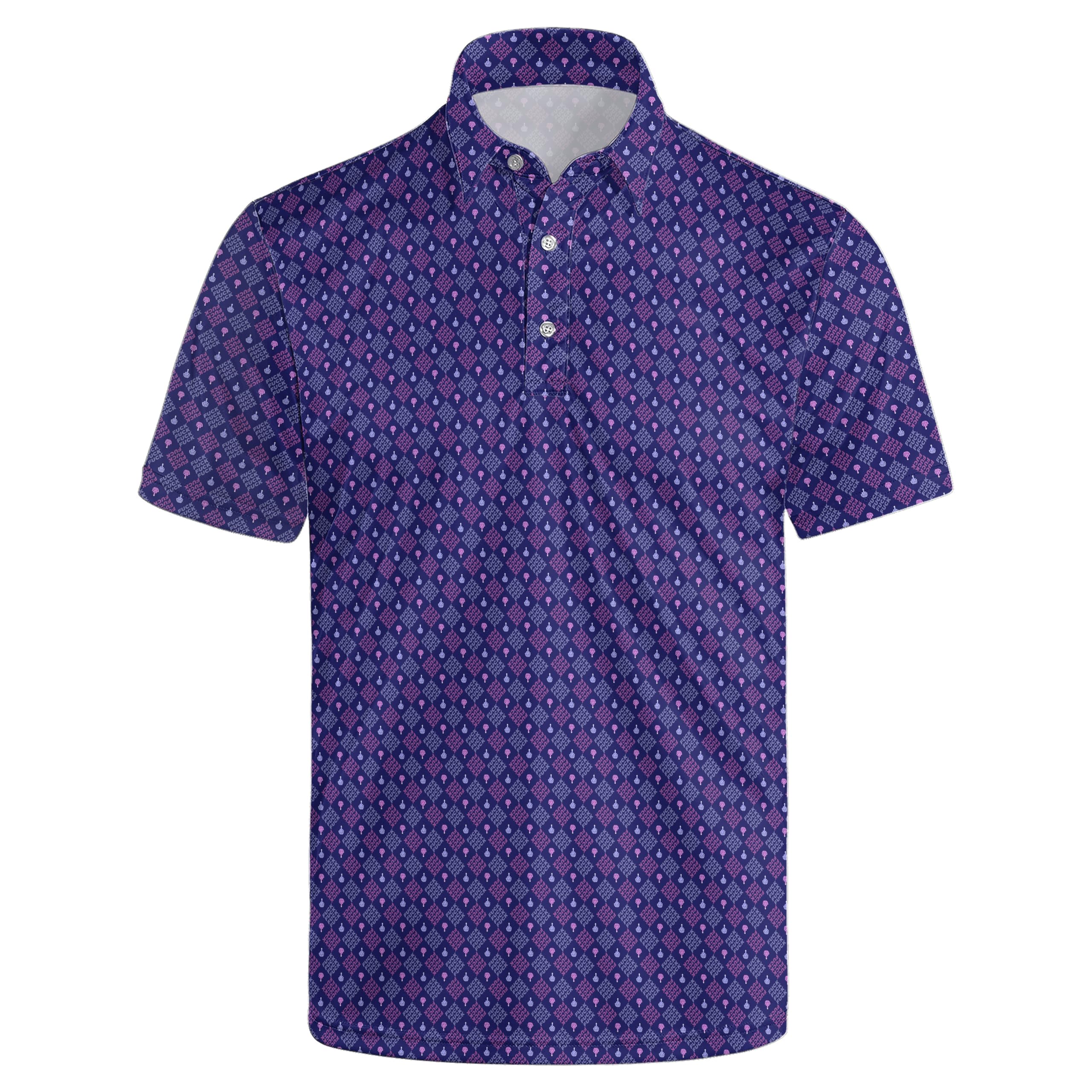 Mens Funny Golf Polo Shirts Short Sleeve Quick Dry Polo Shirts