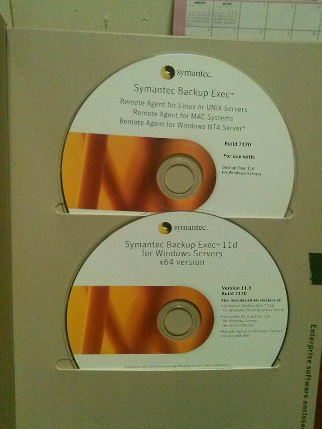 Ml Media Kit Symantec Backup Exec 11D Win Servers