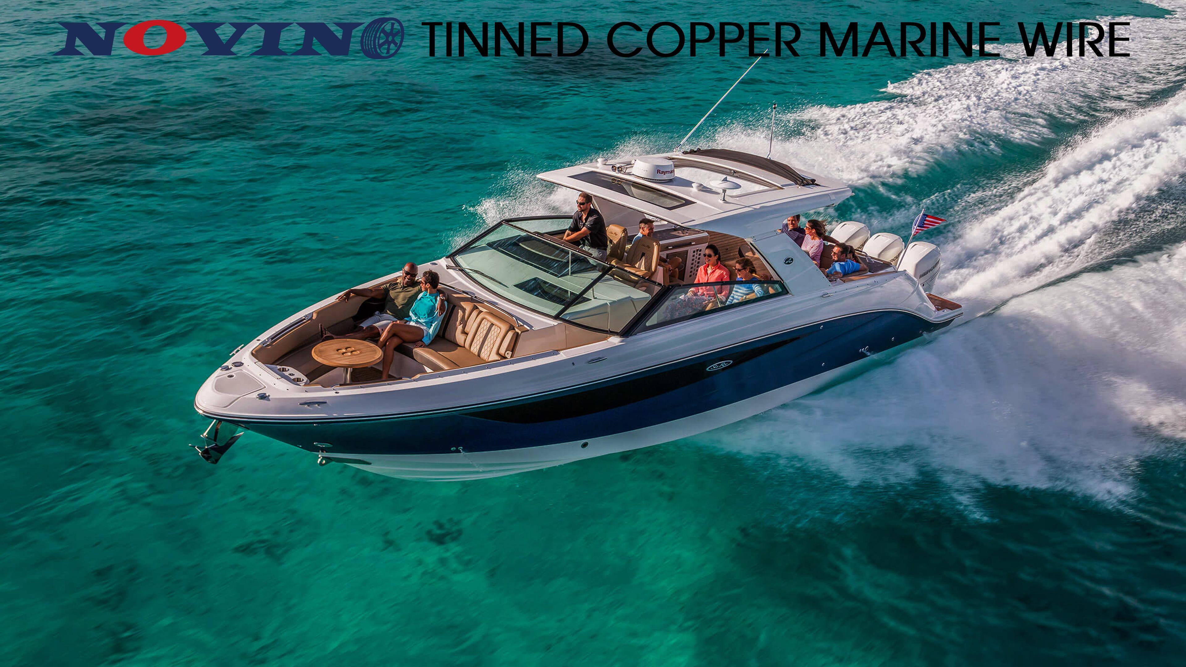 Image of 10 Gauge Marine Wire,10 AWG 50ft Marine Grade Wire Duplex Tinned Copper Heavy Duty Sheathed Electrical Cable for Boat /Automotive /RV /Camper /Trailer