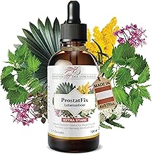 ProstatFix Tincture 100 ml - Prostate Support Natural - 1:1 Extract - Saw Palmetto, Nettle Root, Pumpkin Seeds, Willow Herb, Yarrow, Goldenrod - Urinary Comfort & Men's Health