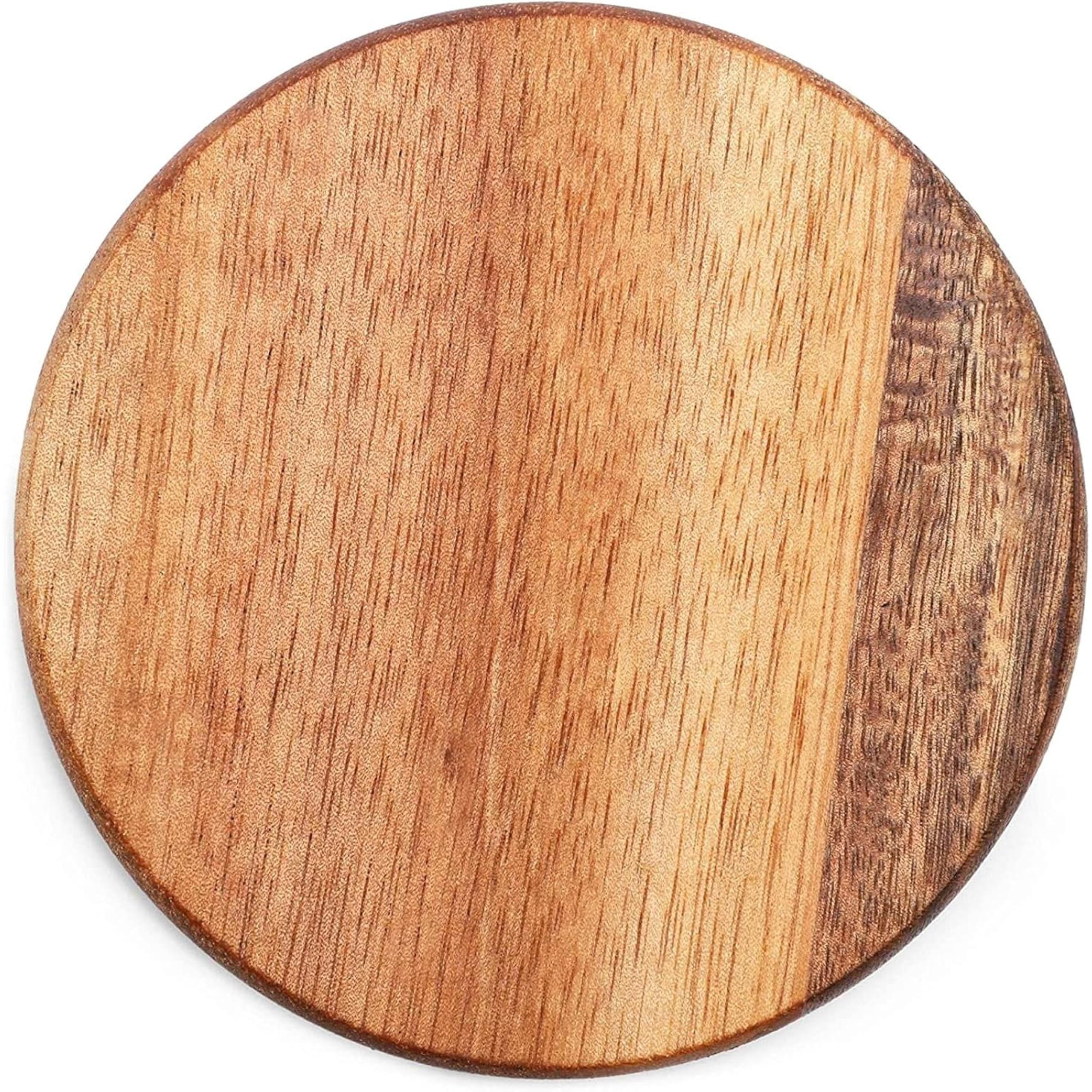 Sottobicchieri in Legno - Set Da 8 in Acacia Naturale Con Supporto in