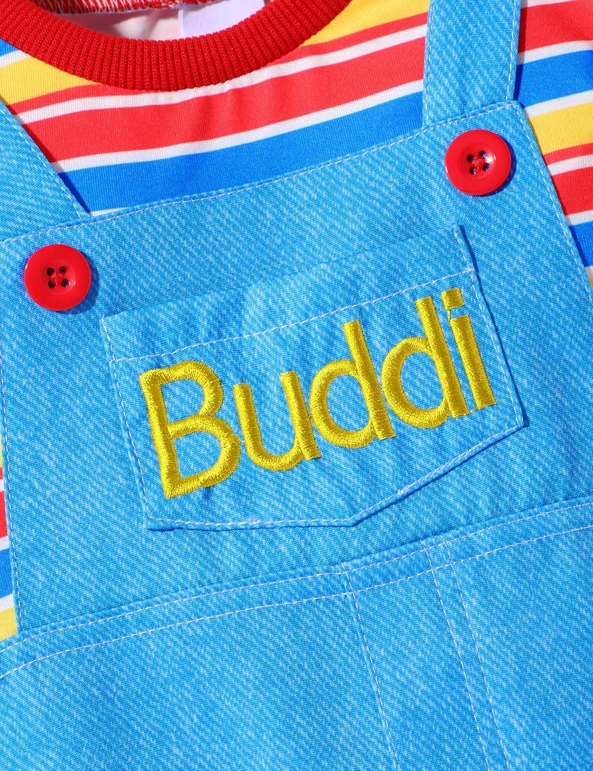 Baby Halloween Outfit Unisex Color Color Block Stripes Long Sleeve Overalls Romper