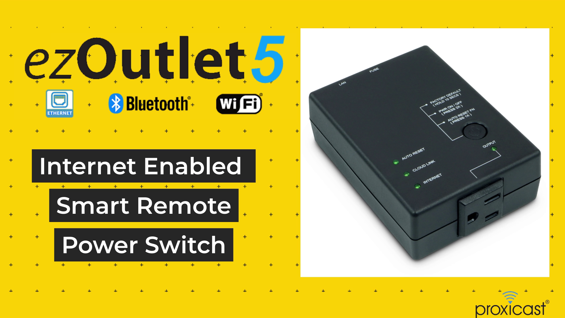 ezOutlet5 Enabled IP & WiFi Remote Power Switch