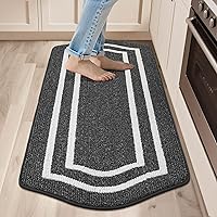 Vista 31 de COSY HOMEER Kitchen Rugs and Mats 24"x48" Non Slip Kitchen Mats for Floor Washable Kitchen Runner Rug Stain Resistant Standing Mat for Beige