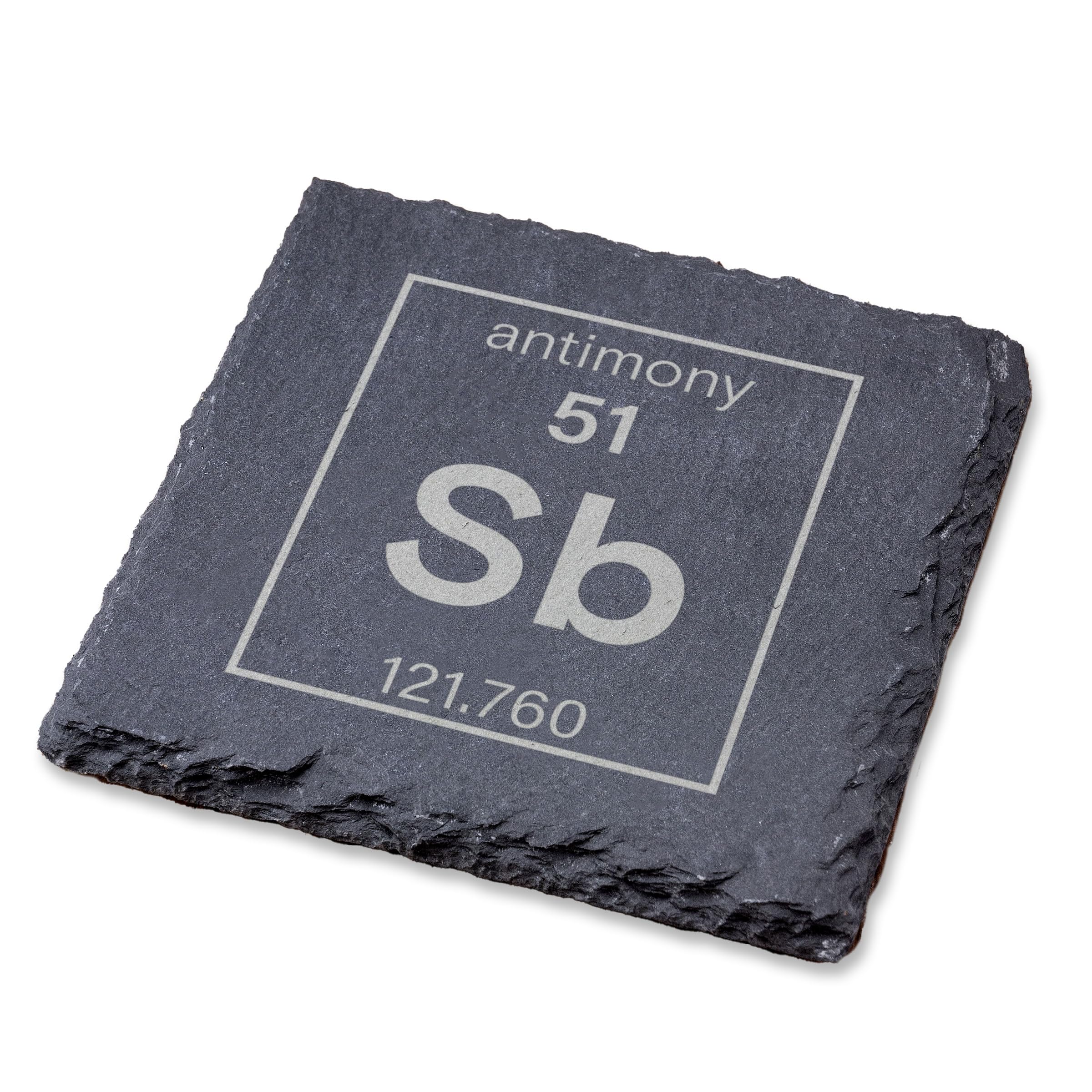 A1 Graphics Ltd Grey Periodic Table Engraved Coaster Elements Molecule Chemistry Physics Science Laser Engraved Gift, Wedding, Birthday, Anniversary, Christmas (Square)