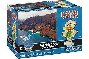 Kauai Coffee Na Pali Coast: Compostable K Cups Coffee