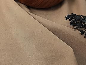 Linen Cotton Compact Twill Solid Fabric 3154 Beige