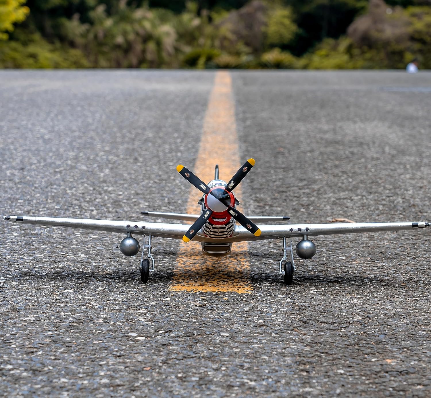 Fms P51 Mustang V2 Big Beautiful Doll RC Airplane 4CH 800mm (31.5") Wingspan Remote Control Warbird PNP Without Reflex V2 (No Radio, Battery, Charger)