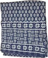 Vista 5 de crafts creation Colcha Kantha de tamaño Queen Indigo azul vintage hecho a mano con estampado índigo Kantha