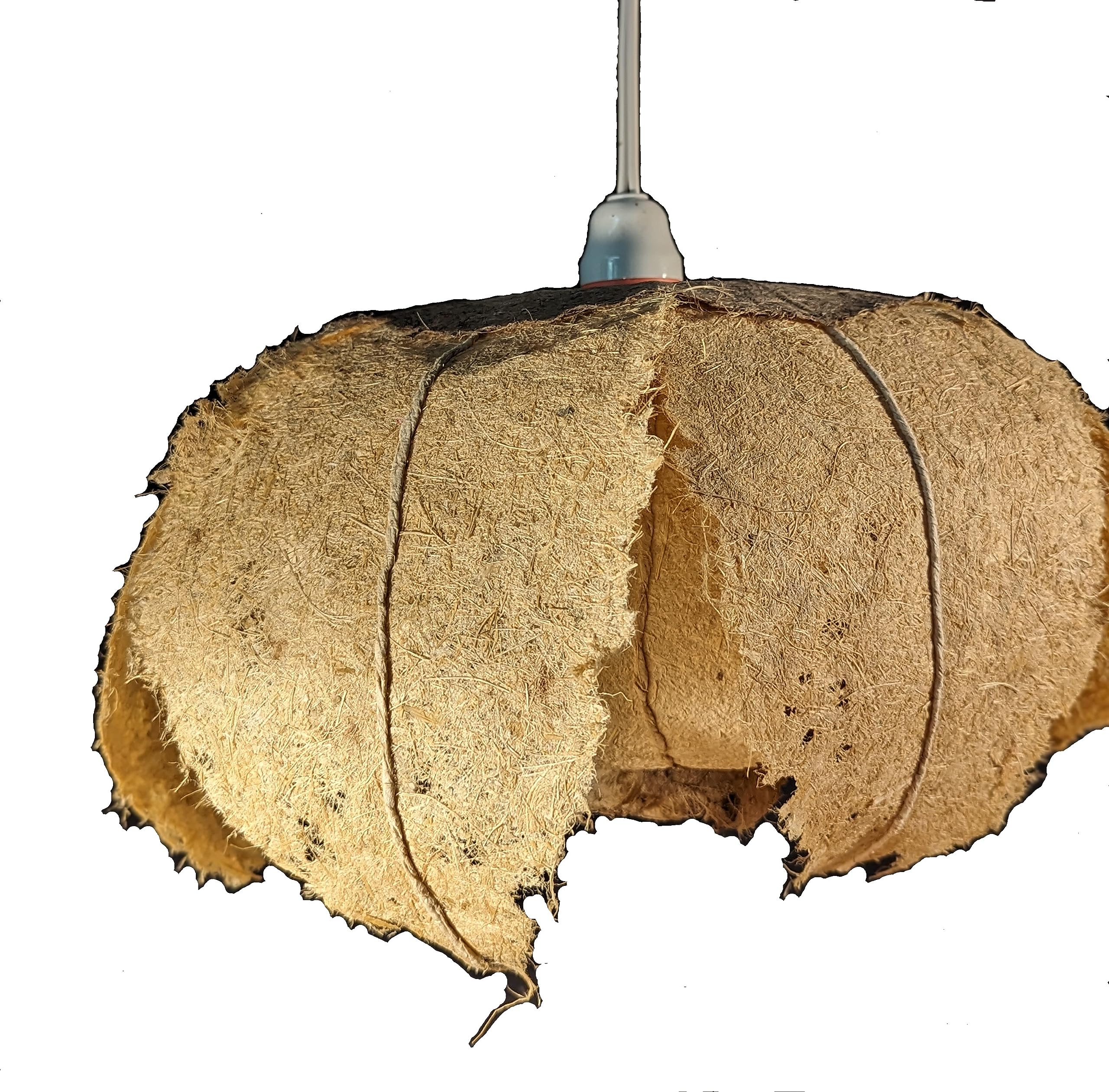 PaperDestination Handmade paper flower lampshade (Handmade paper from Banana and weed fibre)-image-23