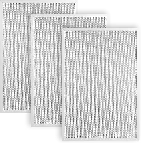 BPS1FA36 Filtro de campana extractora 11-3/4 pulgadas x 17-1/4 pulgadas x 3/8 pulgadas (paquete de 3) para NuTone Broan Allure 36 pulgadas WS1 QS1