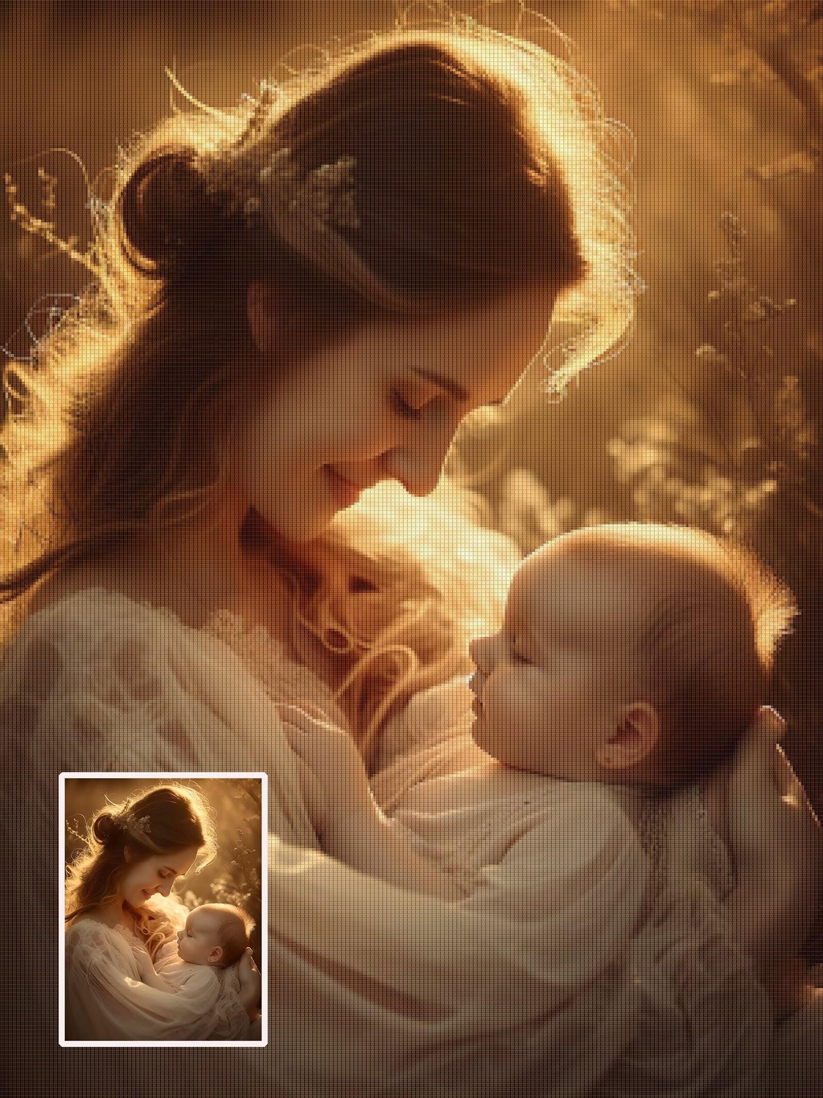 Diamond Painting Personalizzato, 5D DIY Diamond Painting Kit Completo Personalizzato, Kit per Pittura Diamante Personalizzati Con Foto, Mosaico Personalizzata Regalo per Arte Domestica 60x60cm L-187