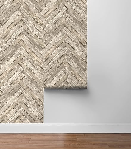 Miniatura 6 de Papel tapiz para despegar y pegar, papel tapiz de espiga para dormitorio, tocador, cocina, autoadhesivo, vinilo, cobertura de 30.75 pies cuadrados