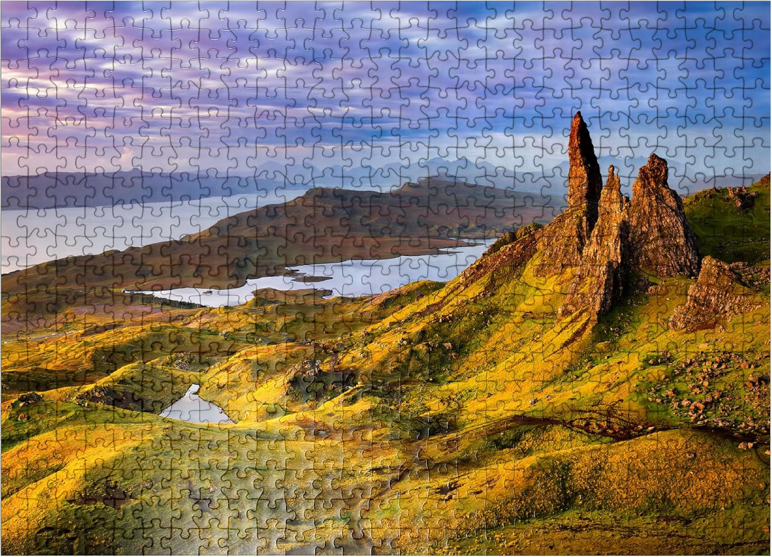 MyPuzzle Old Man of Storr Sunrise Isle of Skye Scotland - Premium 500 Piece Jigsaw Puzzle for Adults