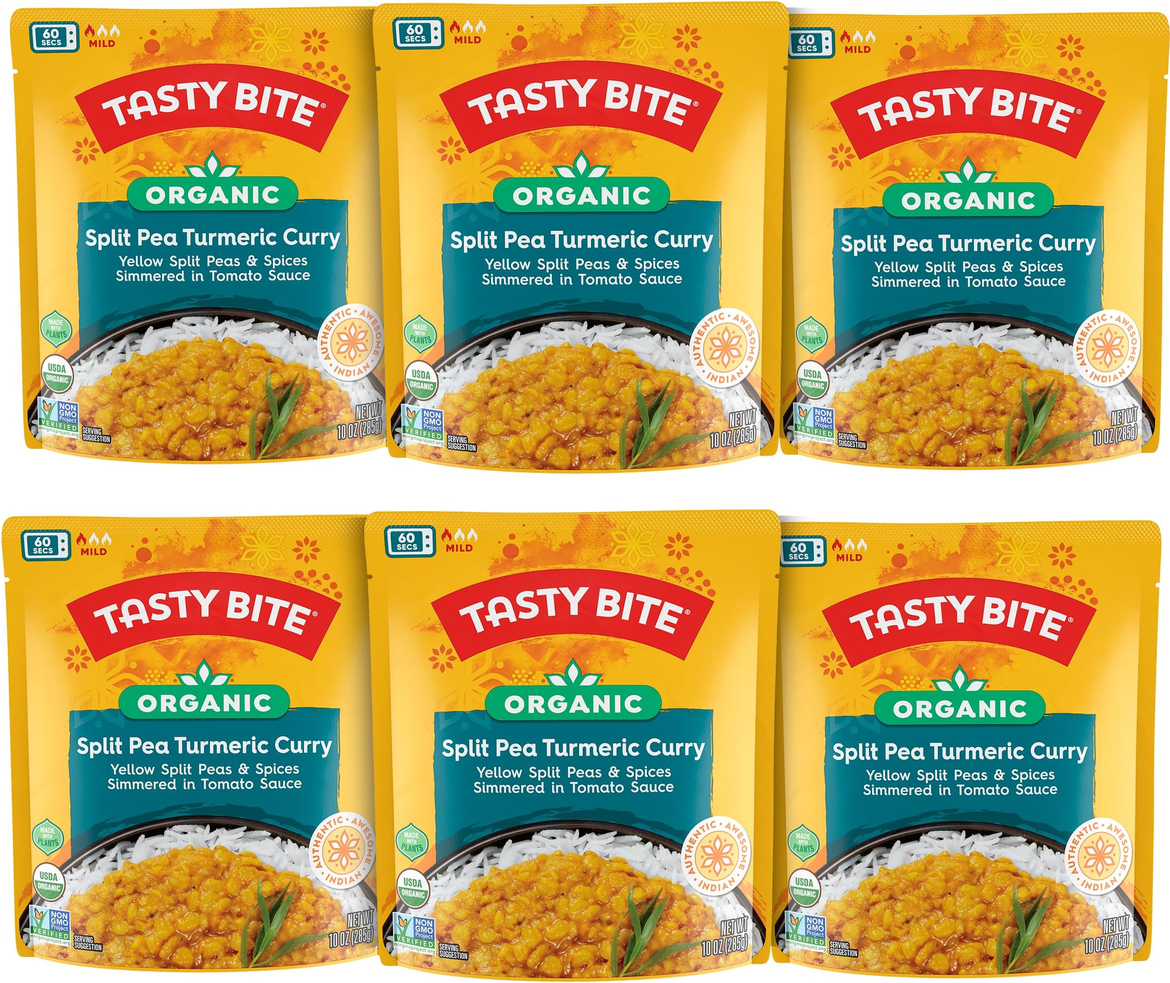 Tasty Bite Entree - Indian Cuisine - Jodhpur Lentils - 10 Oz - Case Of 6