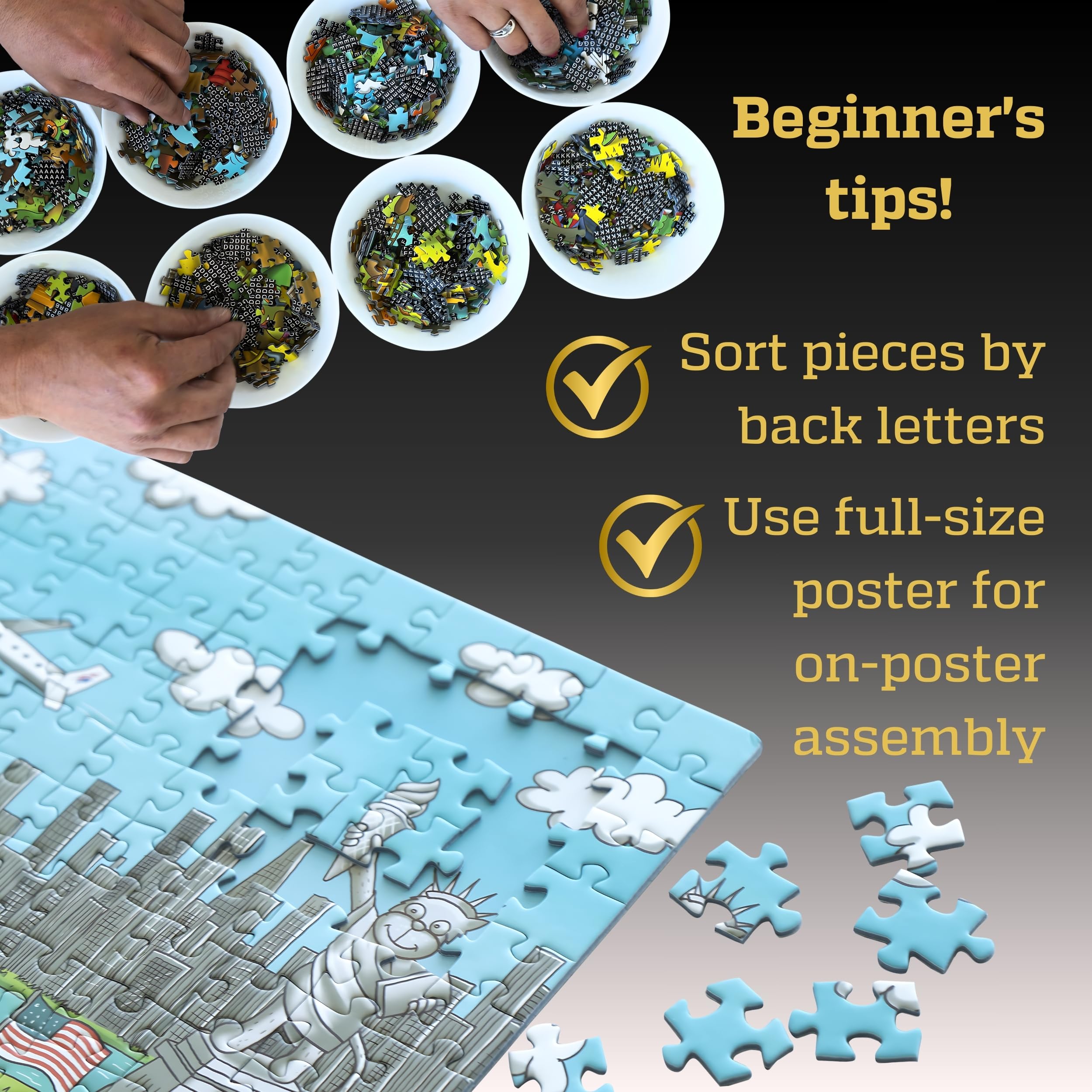 Amazon.com: 1000 Piece Puzzle for Adults & Kids – Funny Cats