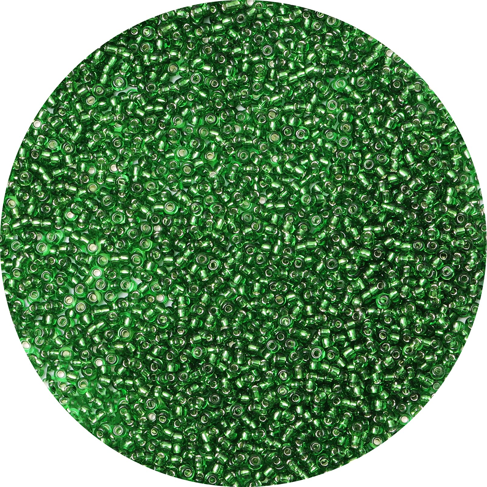 Yholin 10000pcs Glass Seed Beads Bulk,2mm 12/0 Craft Seed Beads Small Pony Beads for DIY Craft Projects Bracelets Necklace Jewelry Making - Dark Green Waist Beads Spacer Beads with Tweezers