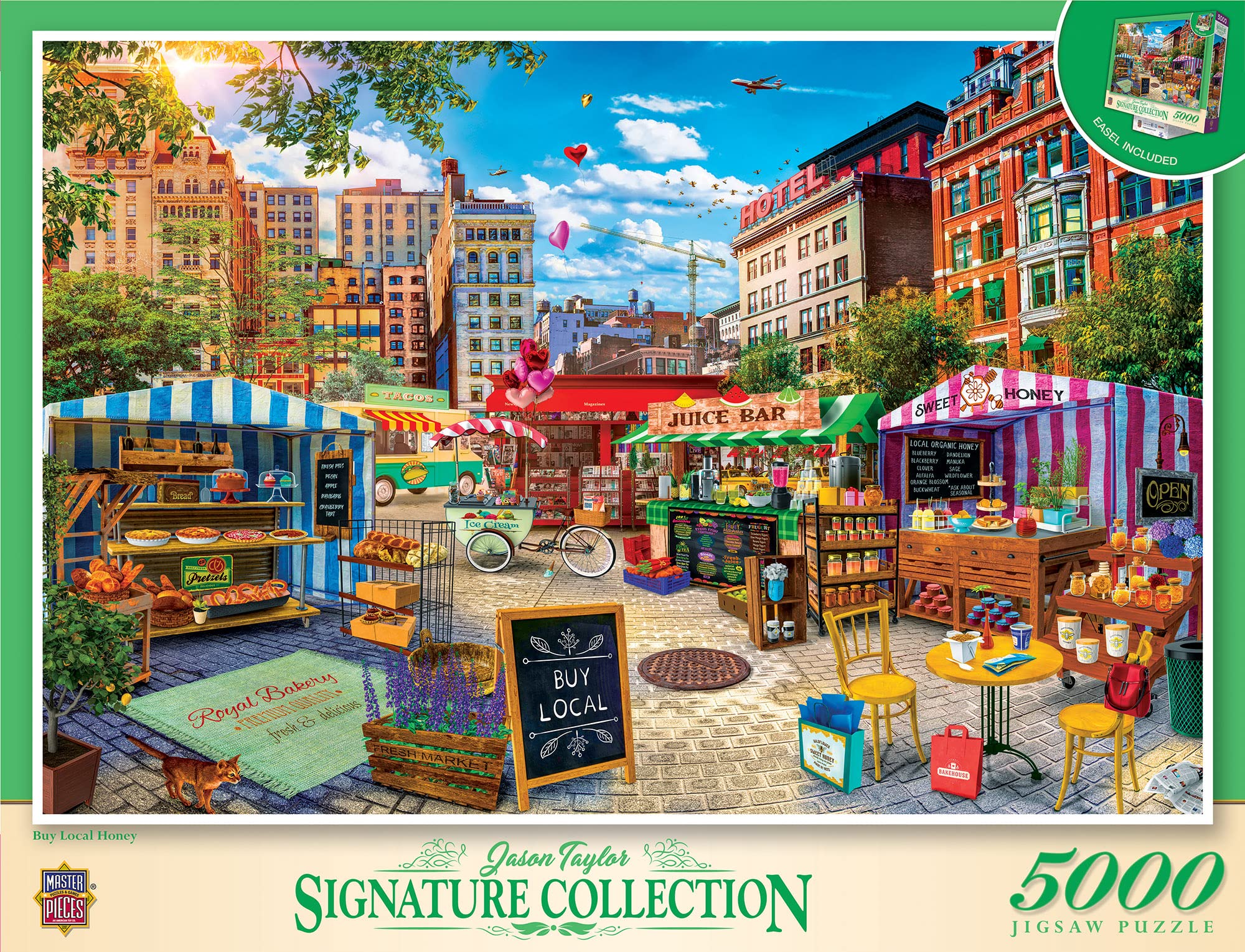 MasterPieces 5000 Piece Jigsaw Puzzle for Adults, Family, Or Kids - Buy Local Honey - Manufacturer Defect - 40"x60"