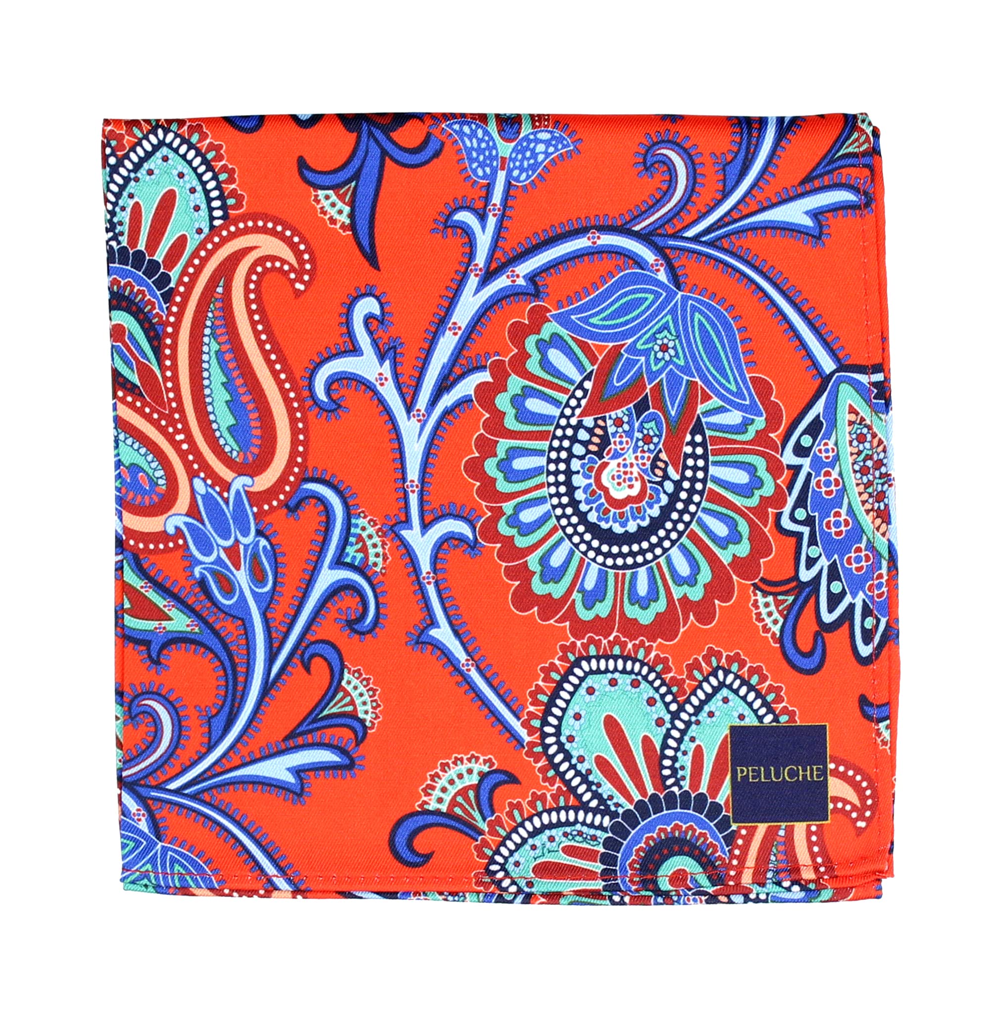 peluche Elegant Pink Paisley Design Pocket Square For Men-picture-14