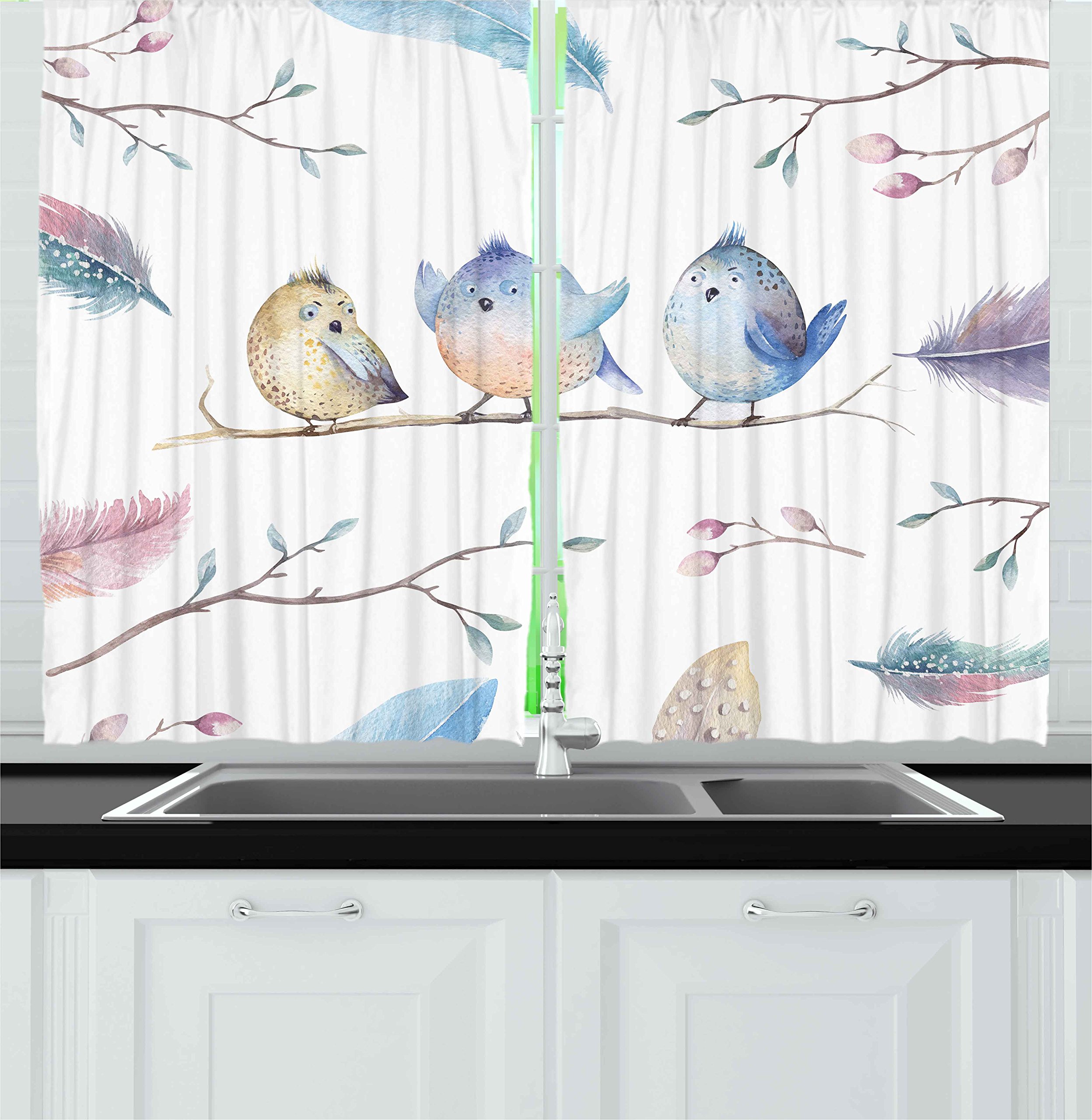 Bird Kitchen Curtains Curtains & Drapes 2023