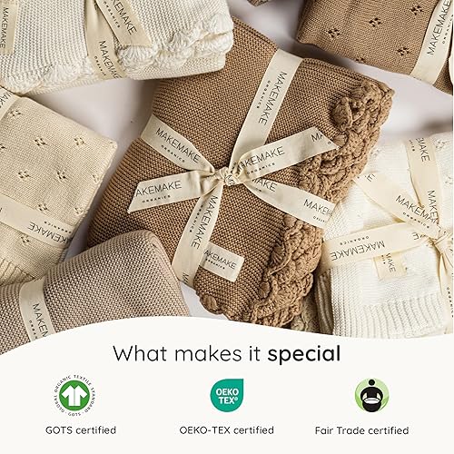 MakeMake Organics Organic Cotton Throw Blanket - Thumbnail 4