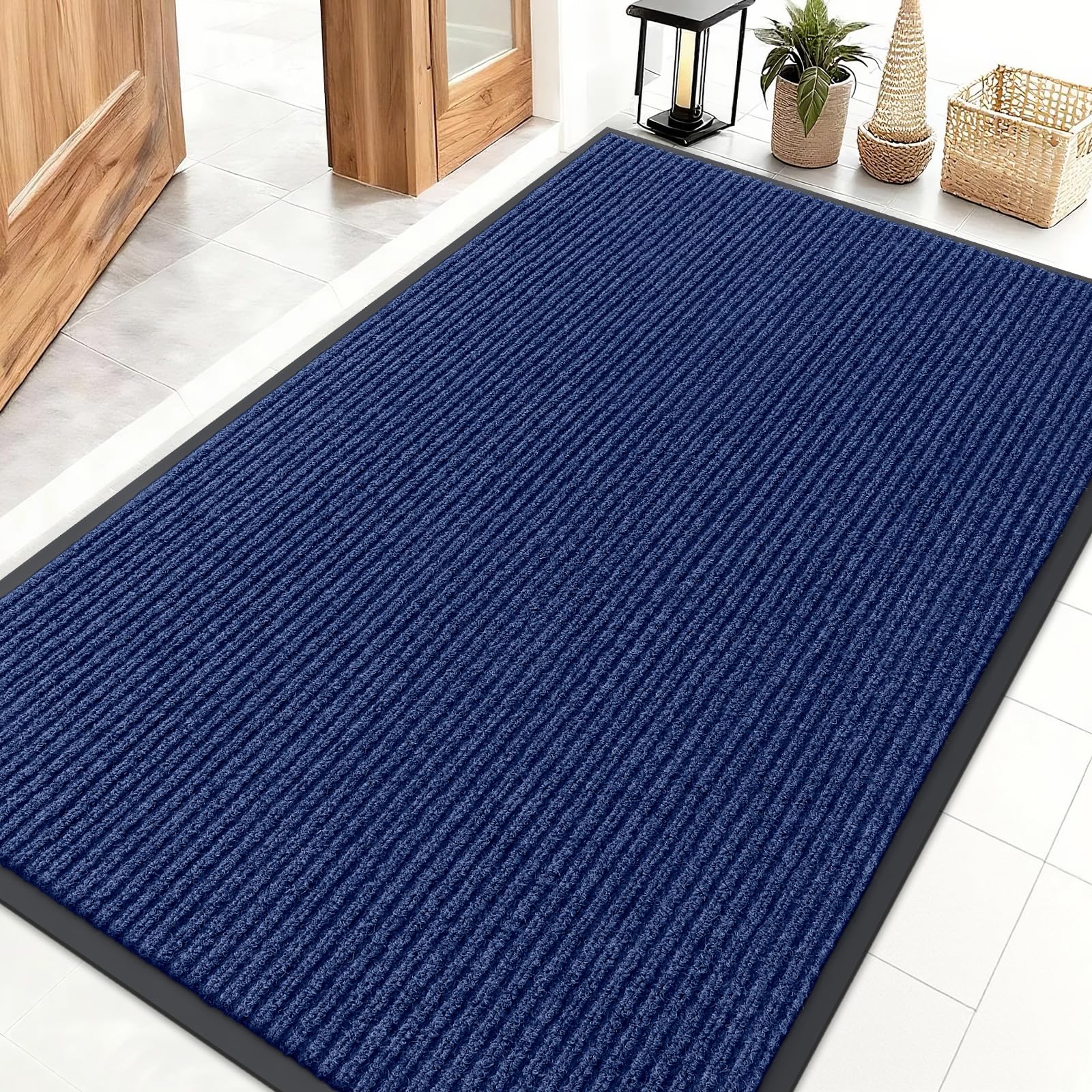 OLANLY Front Door Mat Indoor Outdoor Entrance, Waterproof Heavy Duty Doormat, Fade Resistant, Low Profile, Easy Clean Patio Porch Welcome Floor Mats for Entry, 29.5x17, Beige — view 25