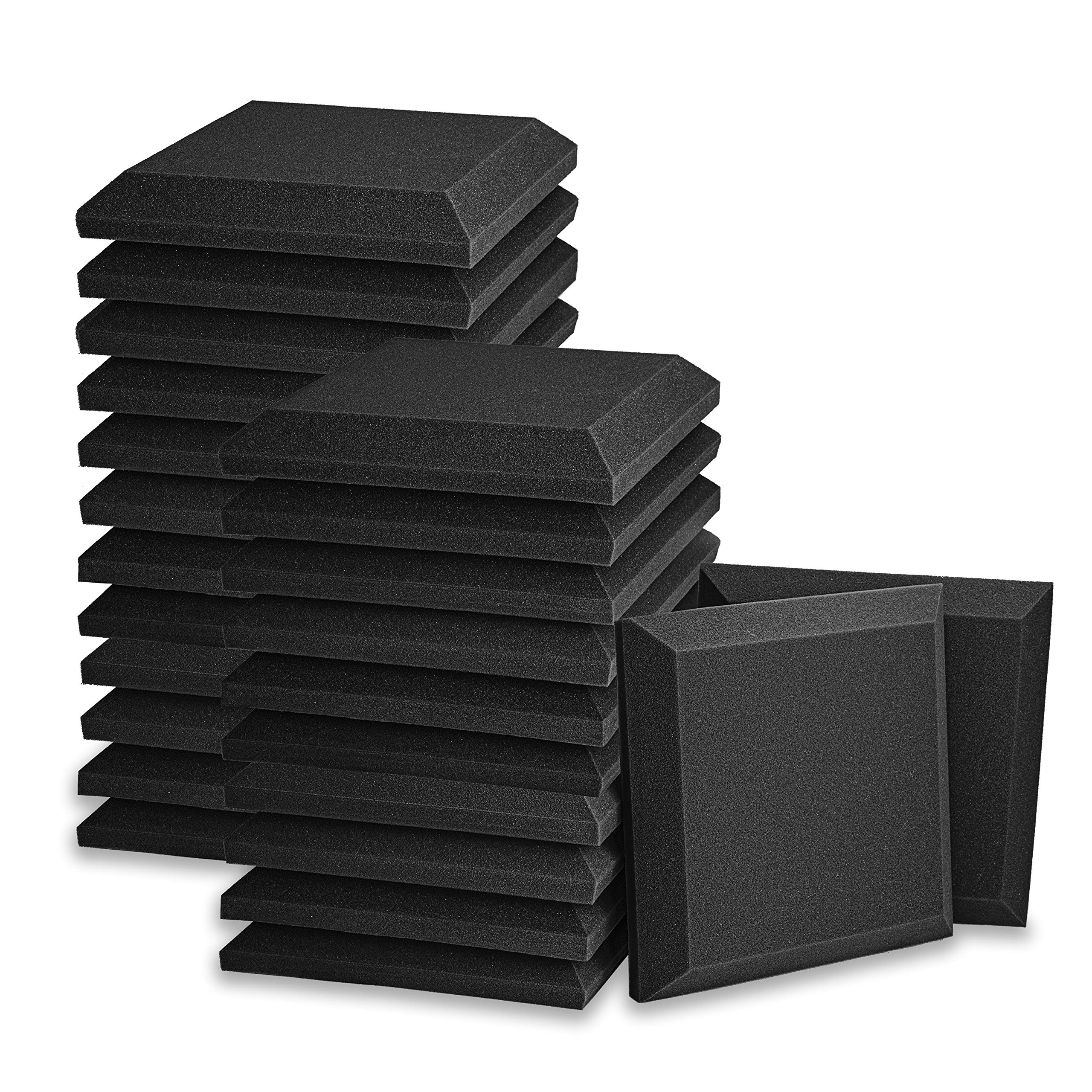 24 Pack Set Acoustic Foam Panels, 2" X 12" X 12" Acoustic Foam Sound Absorption, Soundproof Sound Insulation Absorbing, Acoustic Treatment Used in Home & Offices