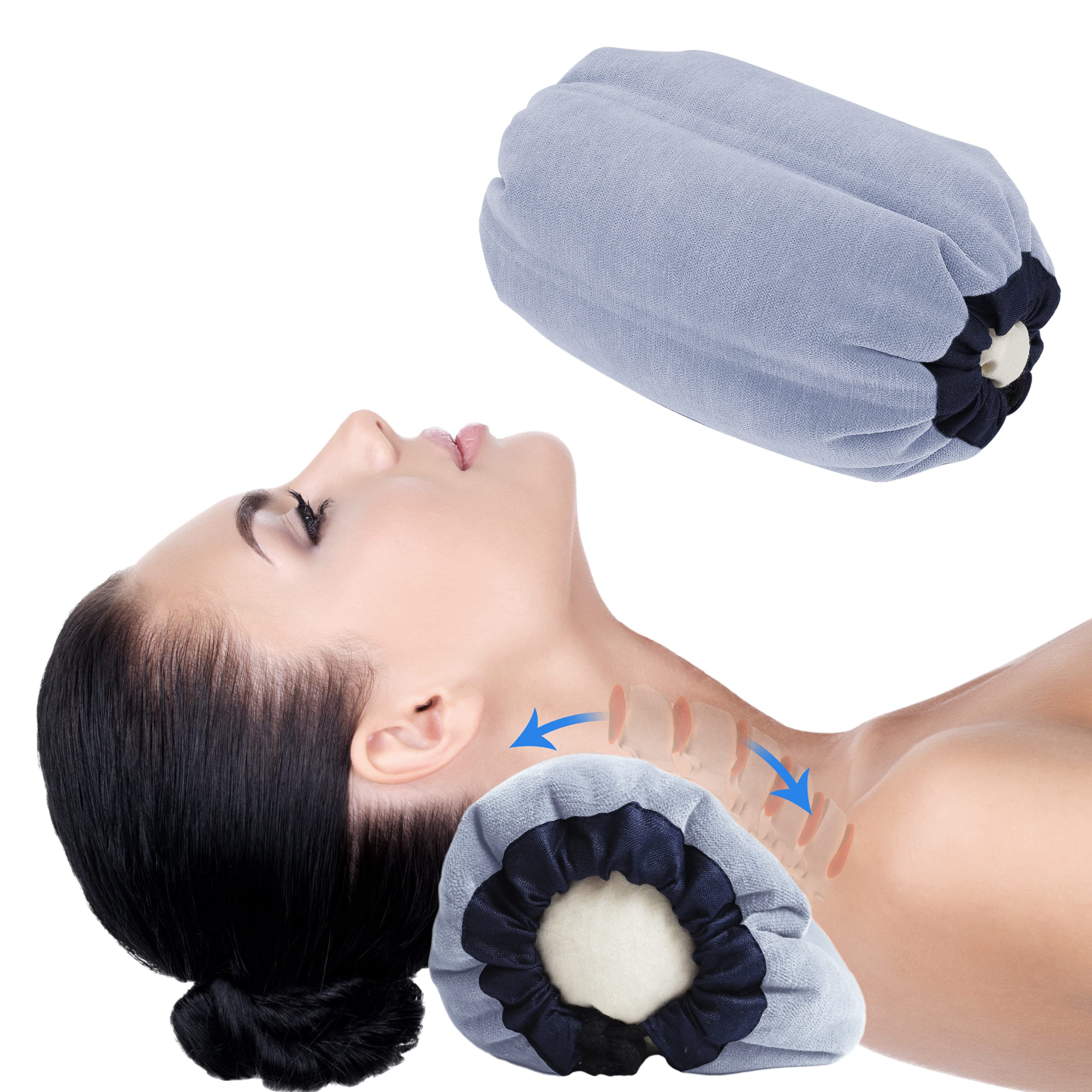 Neck Cervical Pillow Roll for Pain Relief Stretcher Traction Relaxer