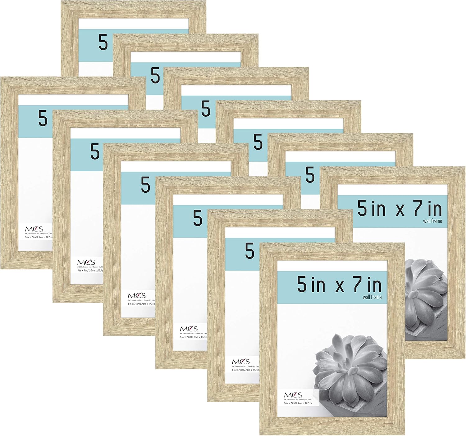 Get Special Price MCS Essential Frame, Natural Woodgrain, 5 x 7 in, 12 pk