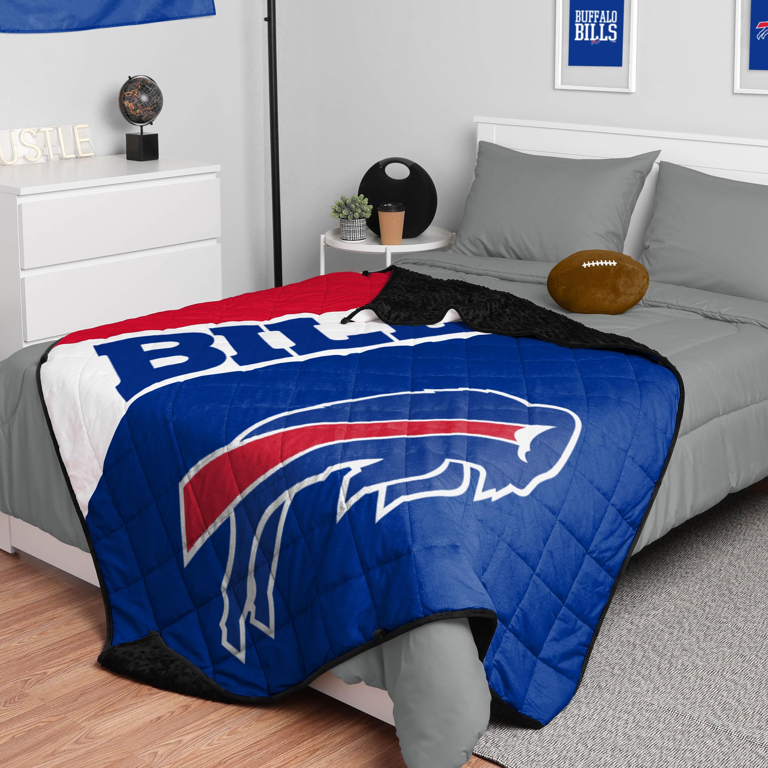 Couverture lestée Buffalo Bills contre l'insomnie et le stress nocturne