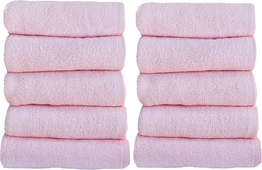 業務用バスタオル1000匁ライトピンク40枚セット！！綿100％ Amazon