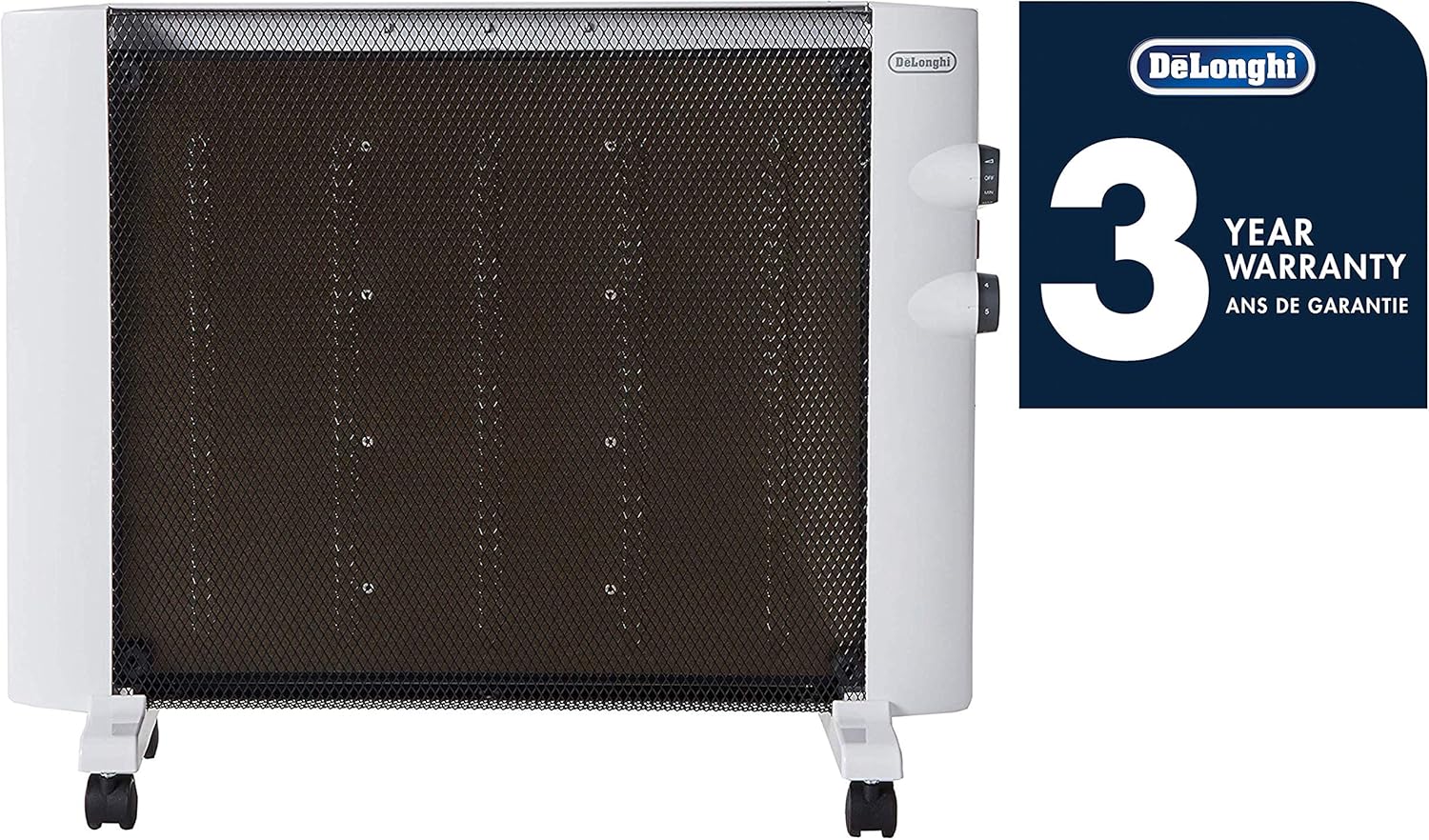 Authentic Crazy Deals De'Longhi Mica Panel Heater, Rooms up to 250 sq. ft, White