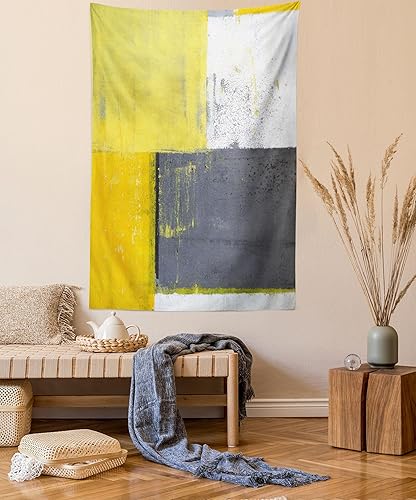 Miniatura 121 de Ambesonne Tapiz vintage, detalles de relojes mecánicos, diseño steampunk, diseño steampunk, para colgar en la pared para dormitorio, sala de estar,