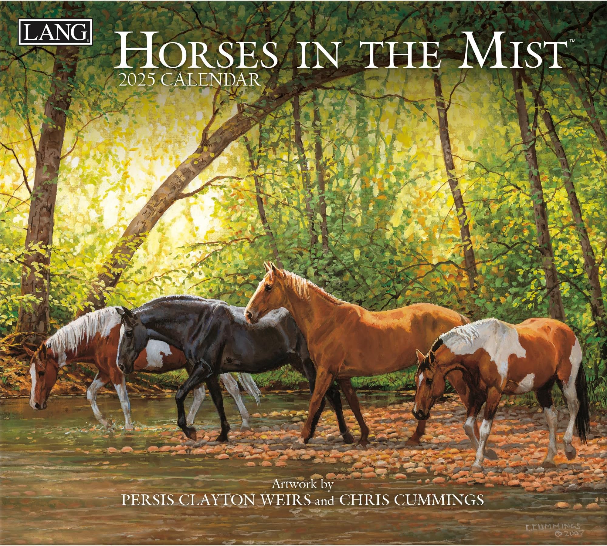 LANG Horses In The Mist 2025 Wall Calendar (25991001917)