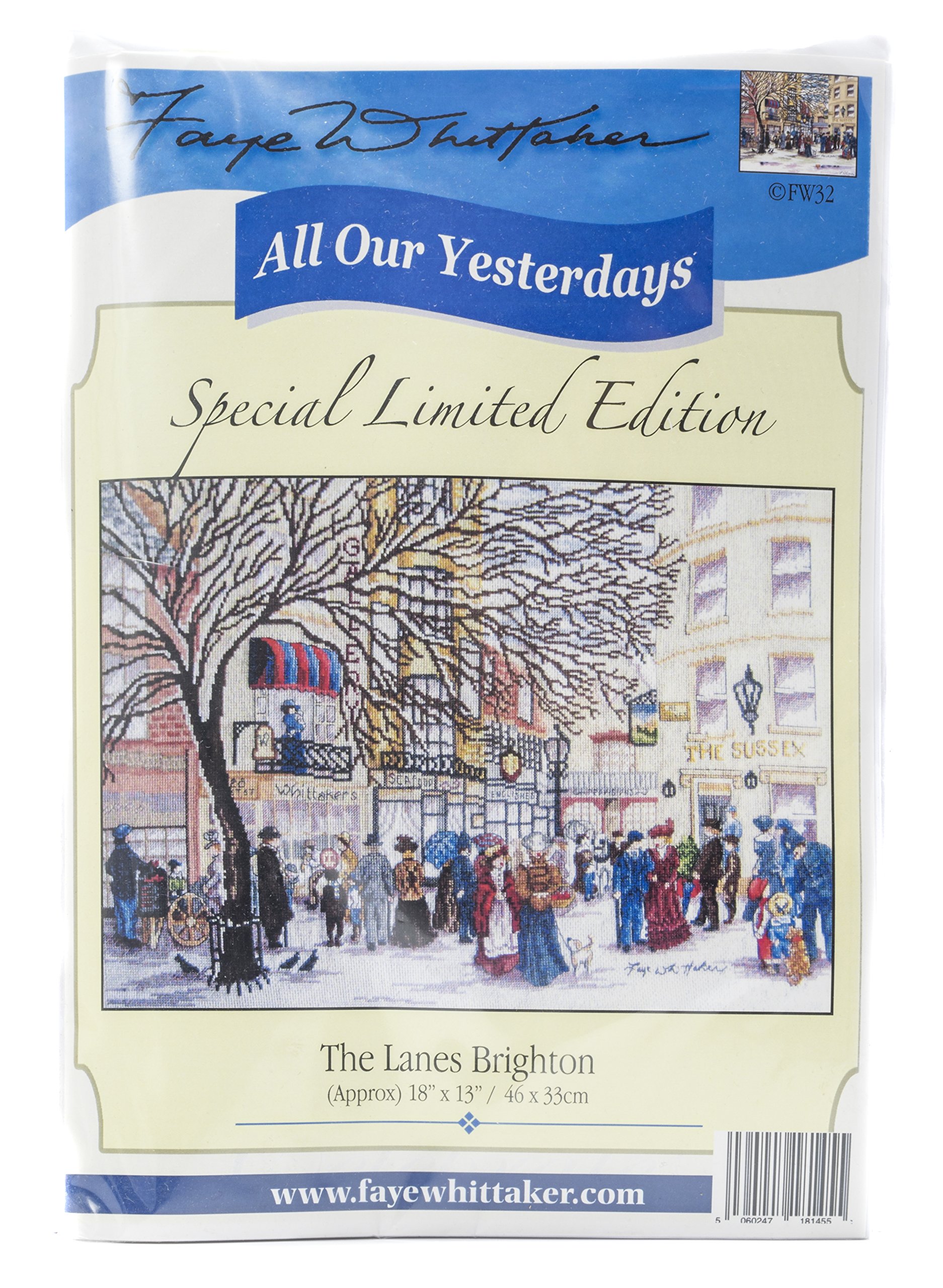 All Our Yesterdays The Lanes of Brighton (Cross Stitch Kit), range, Mixed, 25 x 15 x 2 cm
