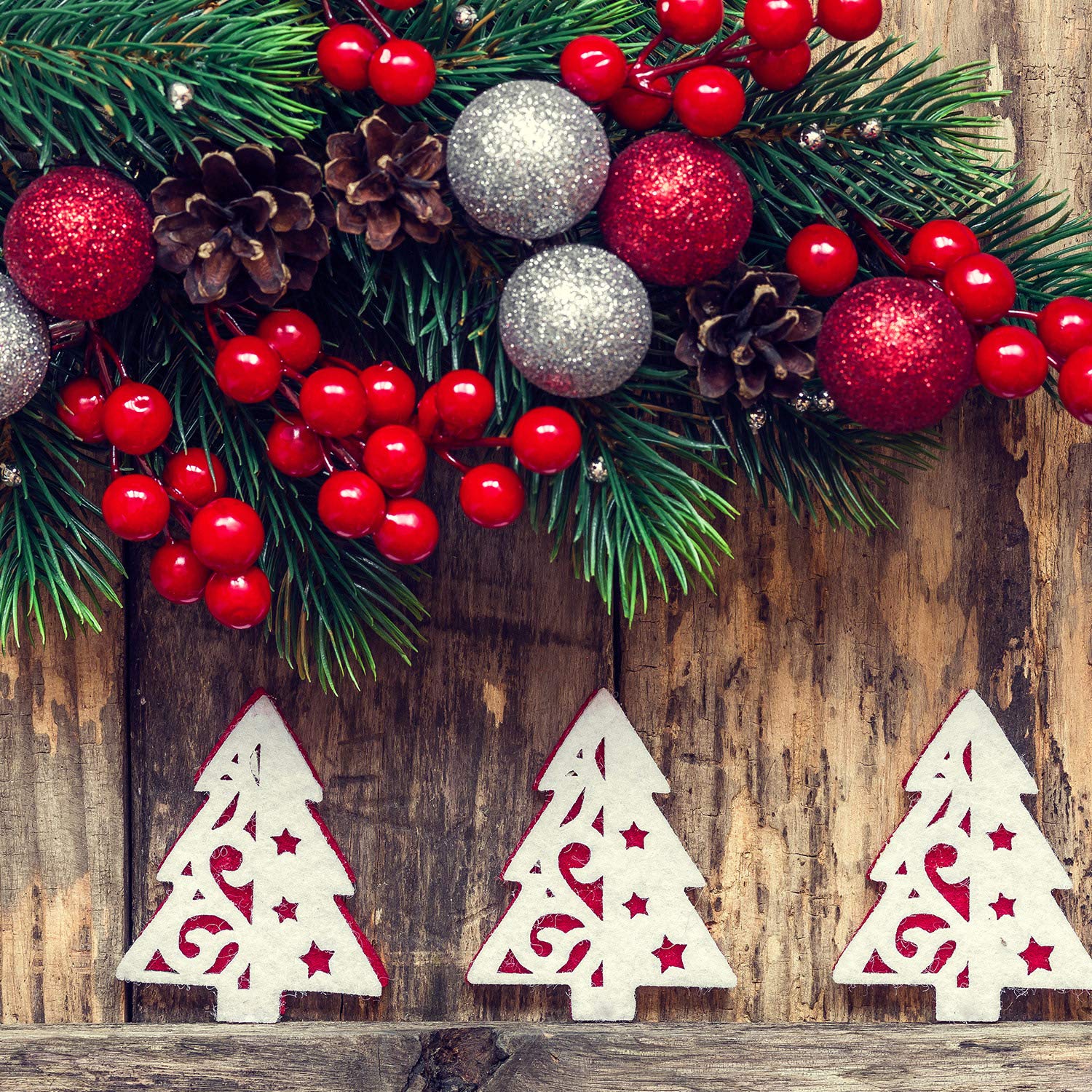 20 Pièces Baies Rouges Artificielles de Noël Fleurs Artificielles à Tige de Brindille Bouquet de Fausses Baies d'hiver pour Décorations d'arbre de Noël et Bricolage
