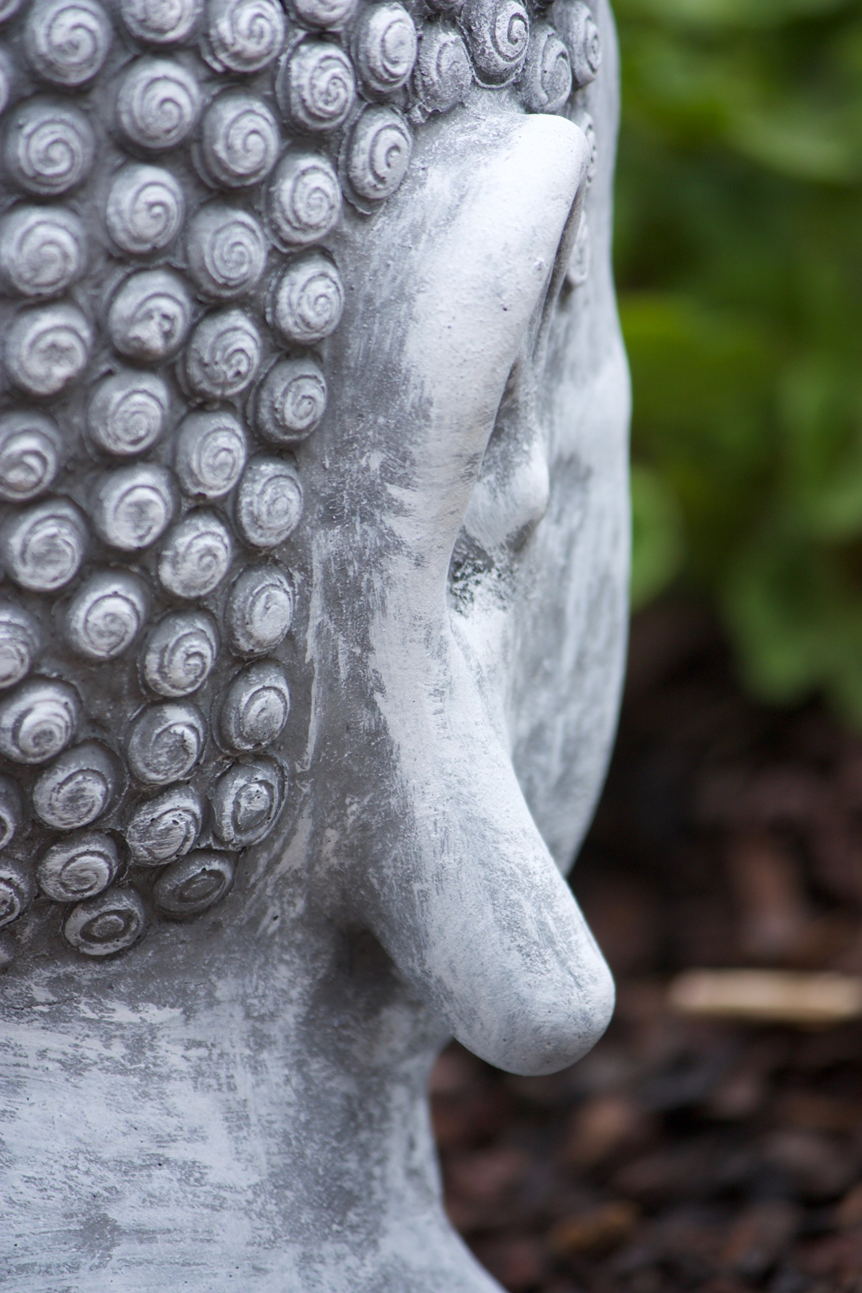 stoneandstyle Figurine de Pierre Statue tête de Bouddha Shiva, sont expédiés, au Gel Jusque -30 °c, en Massif Pierre
