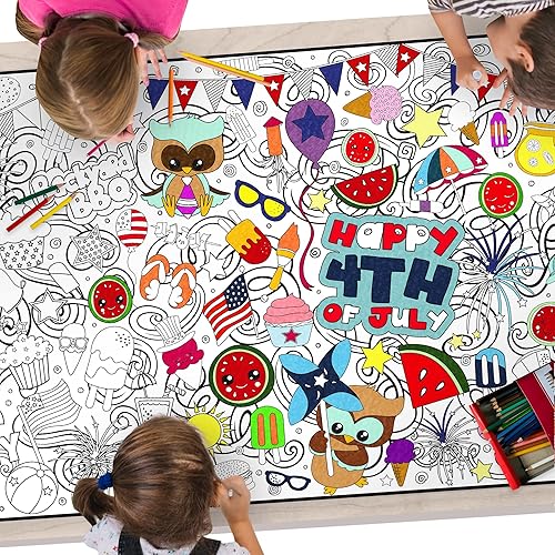 Large Coloring Poster - Classic Coloring Sheets for Kids & Adults, Use on Floor, Wall, or as Table Cover, Giant Coloring Pages with Quality Paper,