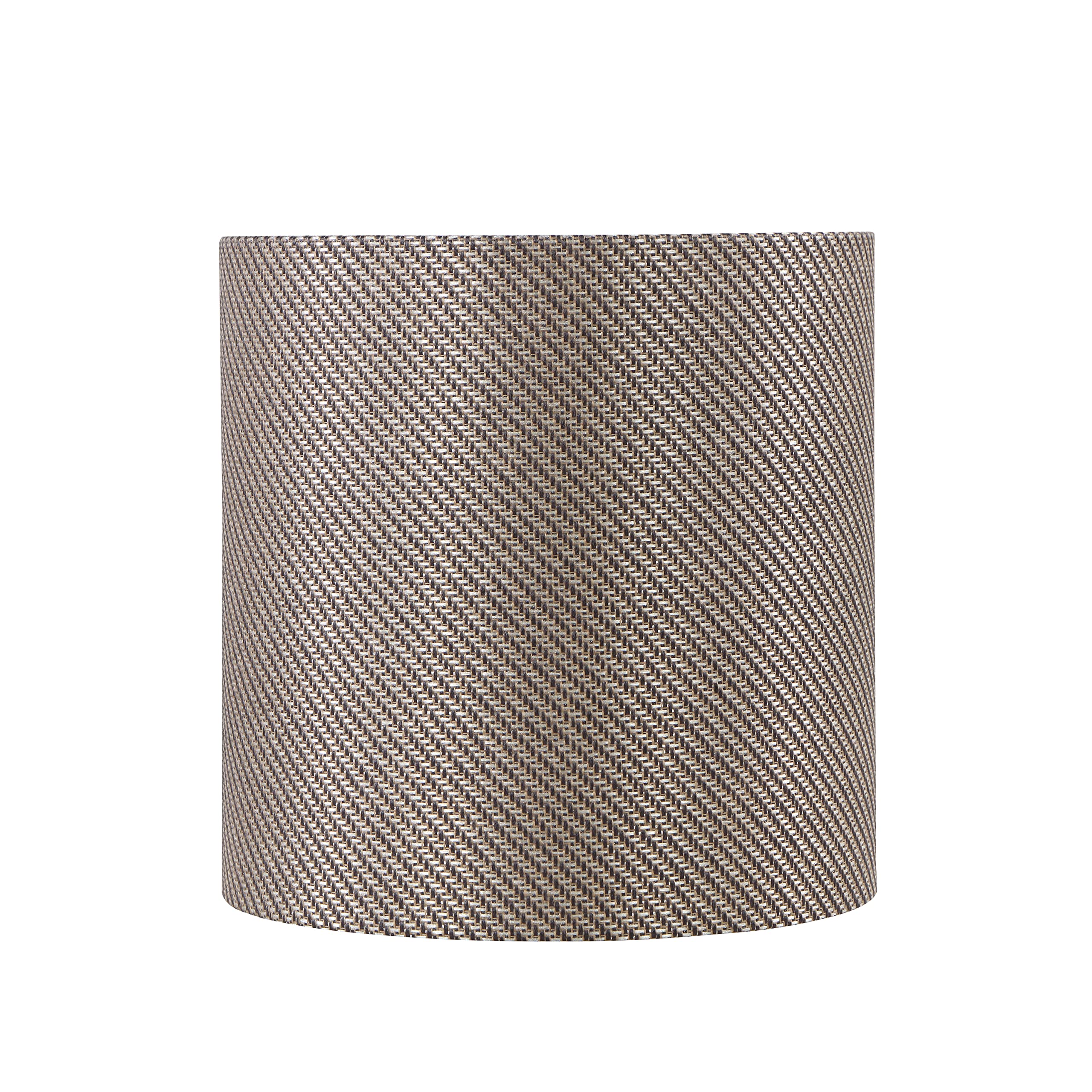 Aspen Creative Corporation 31608, Hardback Drum Contemporary Spider Lamp Shade, Rattan Pattern Textured Fabric, 12" Top x 12" Bottom x 12" Height