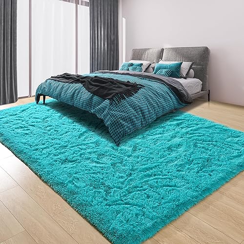 Miniatura 3 de Quenlife - Alfombra mullida y suave para la habitación de los niños, alfombra peluda para la decoración del hogar con parte inferior antideslizante