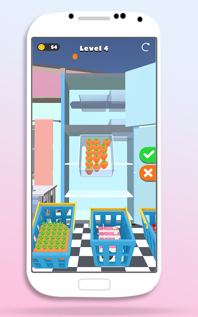 Fill the fridge Stack your fridge and organization game App on Amazon Appstore