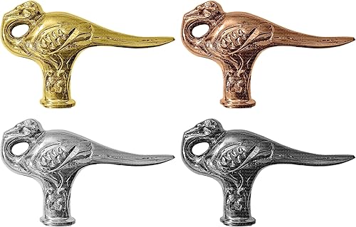 Miniatura 2 de Wooden Walking Sticks and Canes Travel Collapsible for Men Women Seniors Hiking with Brass Pigeon Handle (Brown Antique, AANWS-109)