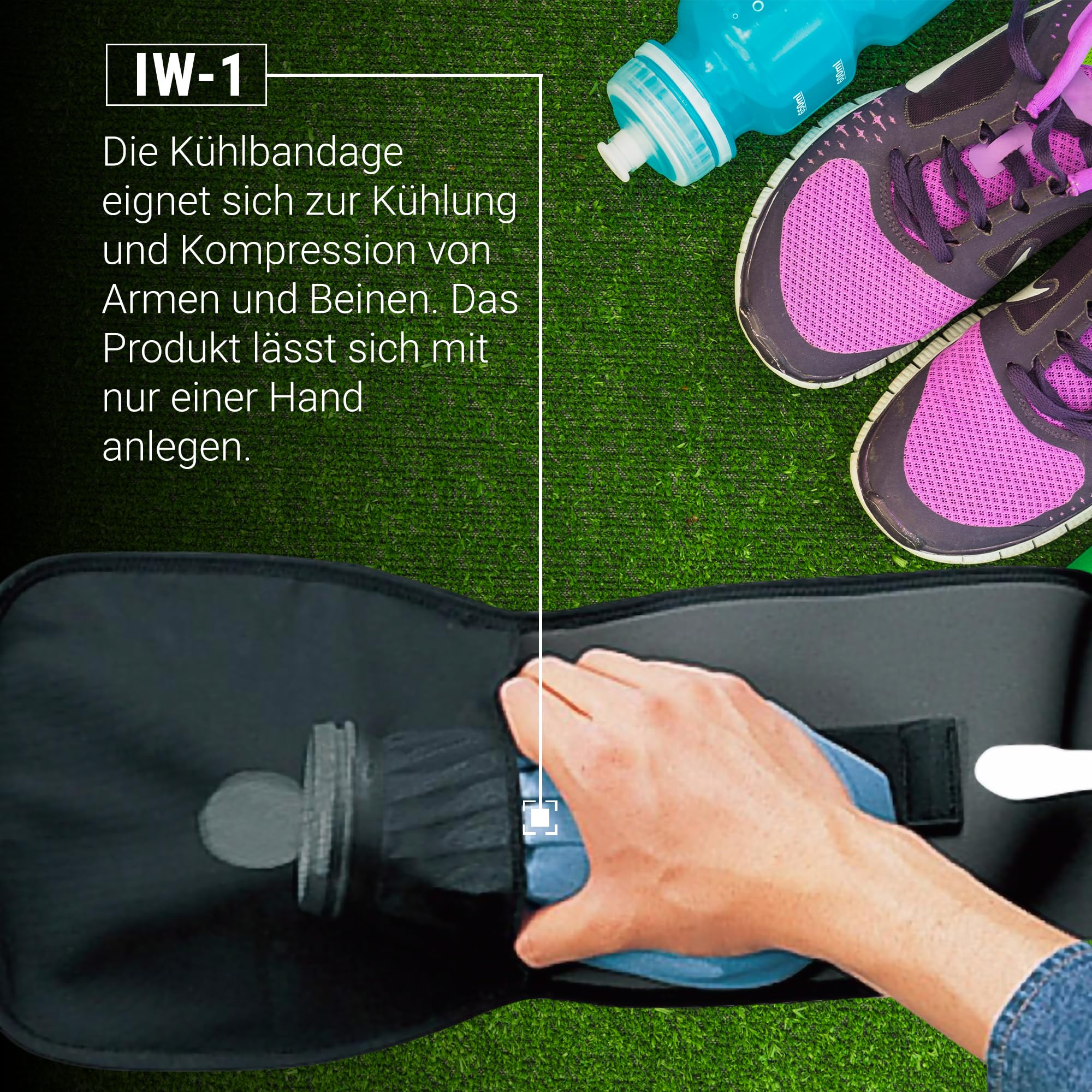 Zamst IW-1 Set Eisbehandlung für Ellenbogen, Knie und Knöchel