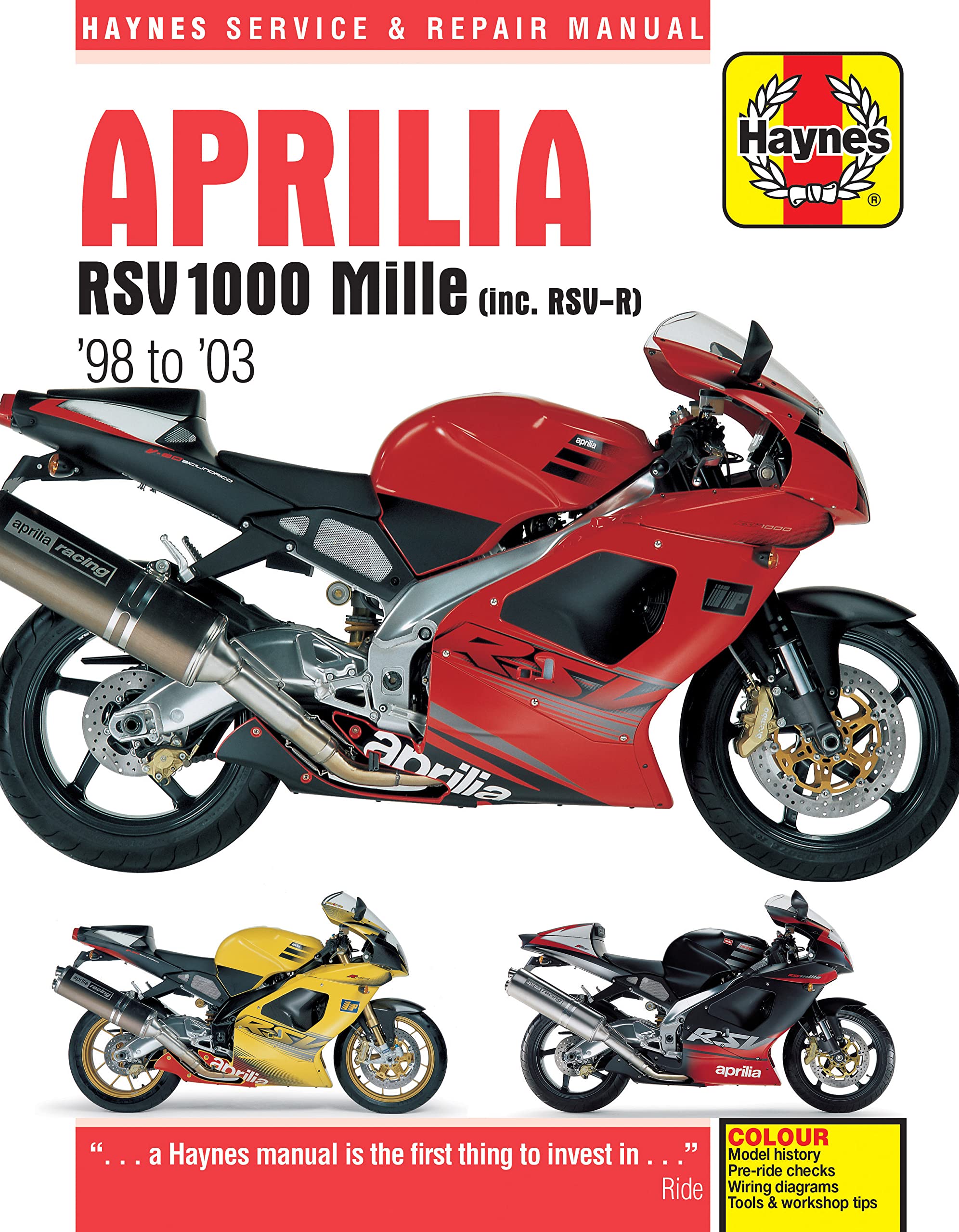Aprilia RSV 1000 Mille (98 -03): 98-03